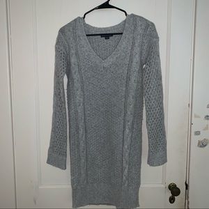 American Eagle Grey Knit Sweater Dress